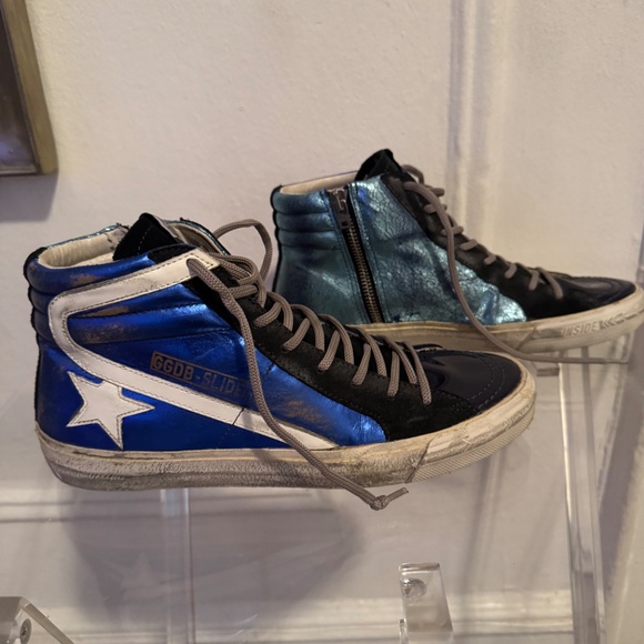 Golden Goose Patent Leather Slide High Tops - Picture 4 of 7